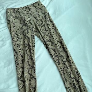 Varley snake print leggings
